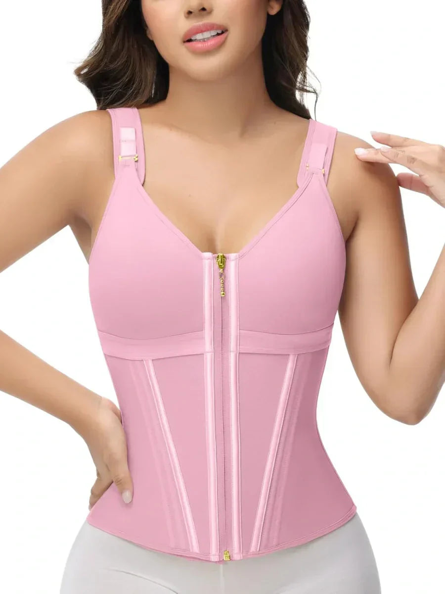 Waist Trainer Shaper Vest with Built-in Bra